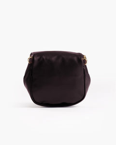 Borsa ISABELLA con tracolla in pelle PRUGNA - LOVING BAGS