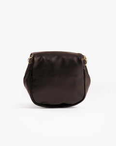 Borsa ISABELLA con tracolla in pelle TESTA DI MORO - LOVING BAGS