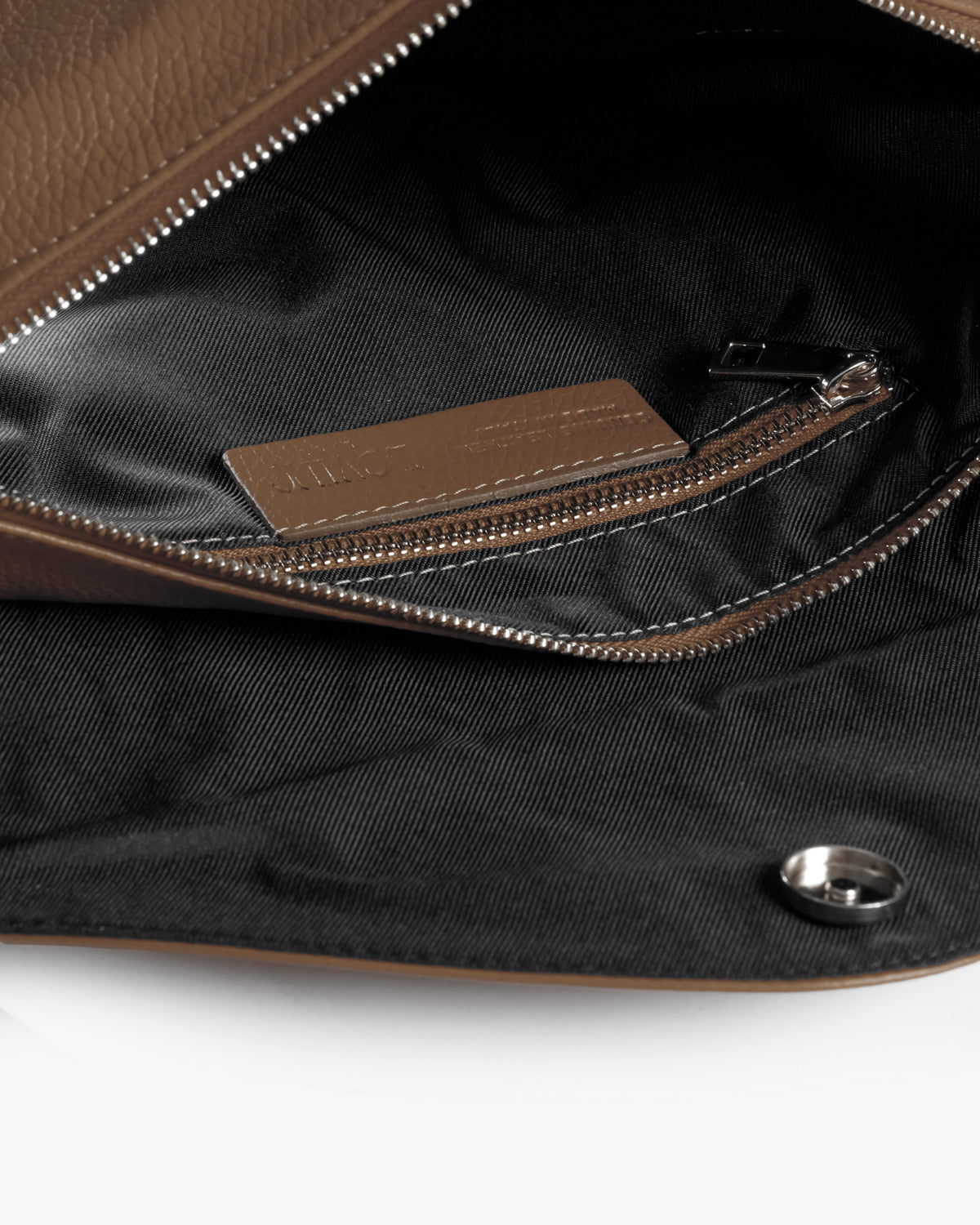 Borsa in pelle BRENDA Taupe - LOVING BAGS