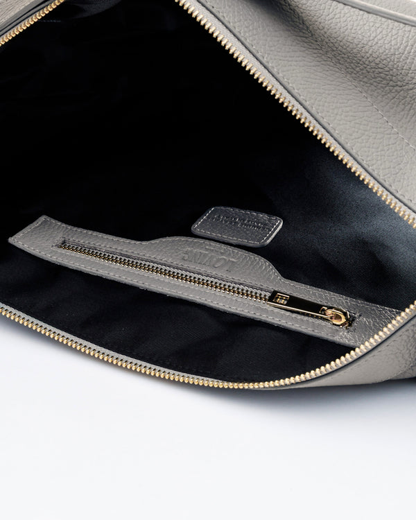 Borsa in pelle RACHEL grigio perla - LOVING BAGS