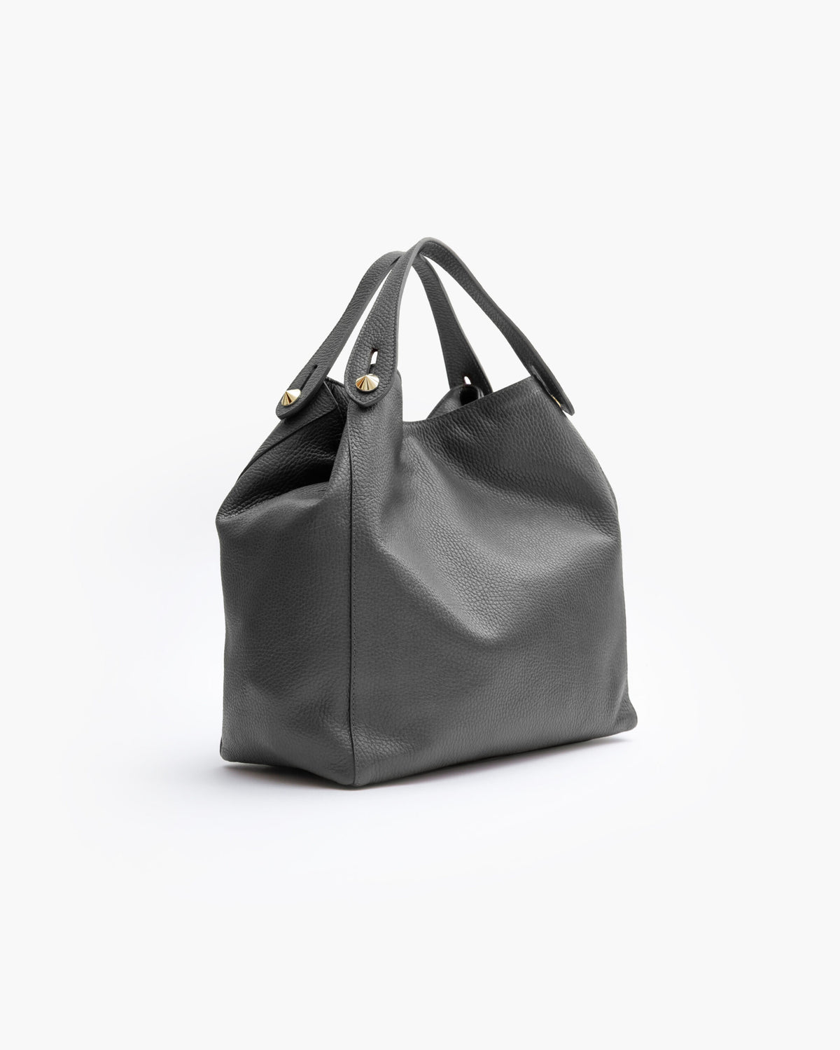Borsa in pelle OLIVIA grigio chiaro - LOVING BAGS