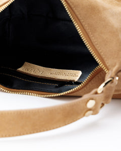 Carrie suede CUOIO - LOVING BAGS