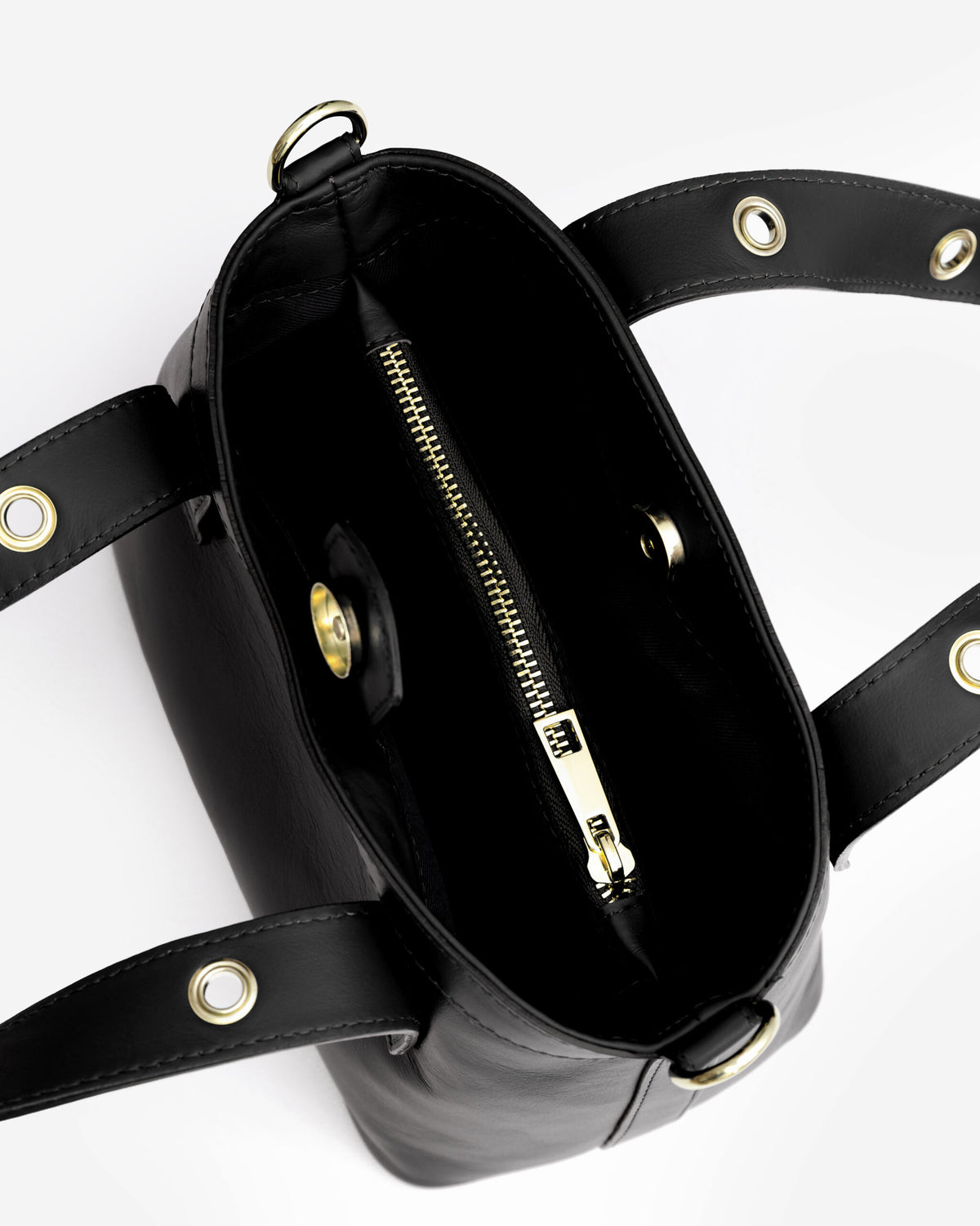 Borsa in pelle Maya NERA- LOVING BAGS