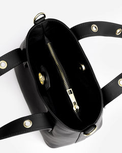 Borsa in pelle Maya NERA- LOVING BAGS