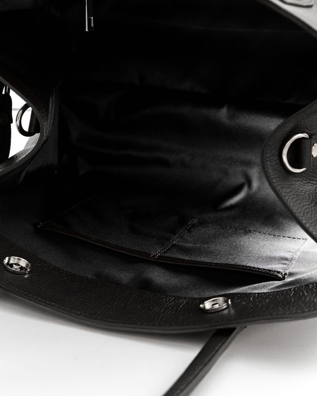 Borsa in pelle WORK nera - MDR STUDIOS