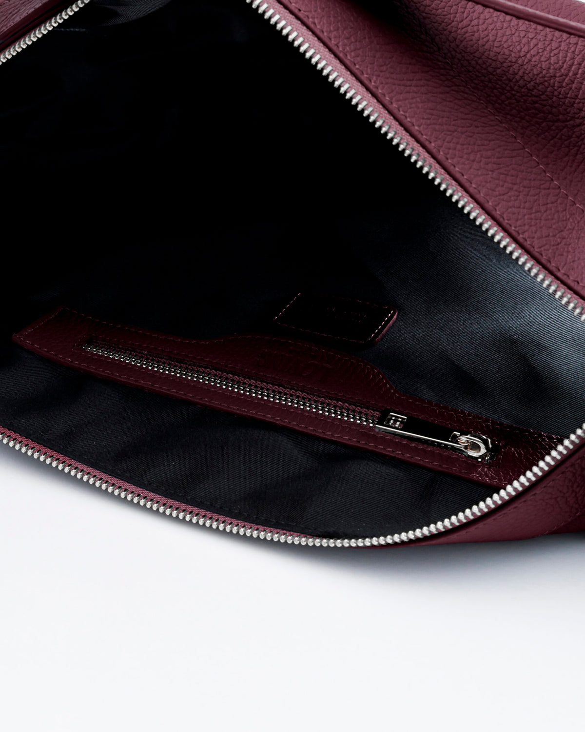 Borsa in pelle RACHEL bordeaux - LOVING BAGS