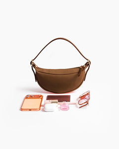 Borsa in pelle RACHEL NANO marrone  - LOVING BAGS