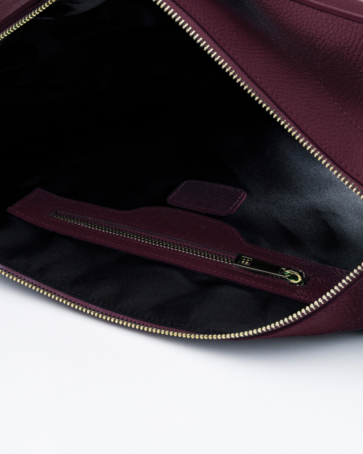 Borsa in pelle RACHEL bordeaux - LOVING BAGS