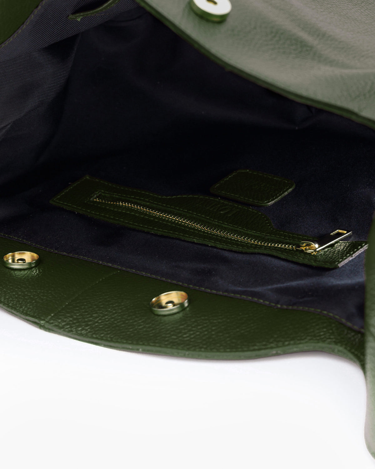 Borsa in pelle AMINA verde foresta - LOVING BAGS
