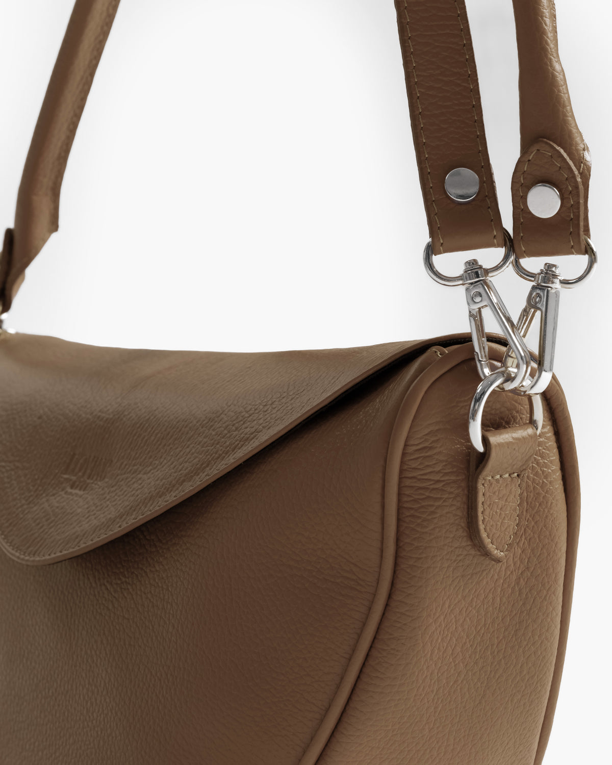 Borsa in pelle BRENDA Taupe - LOVING BAGS