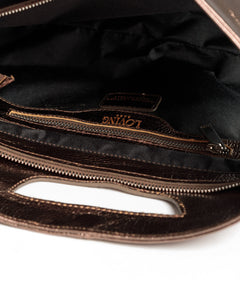 Sac en cuir BABY GRACE METAL bronze - LOVING BAGS