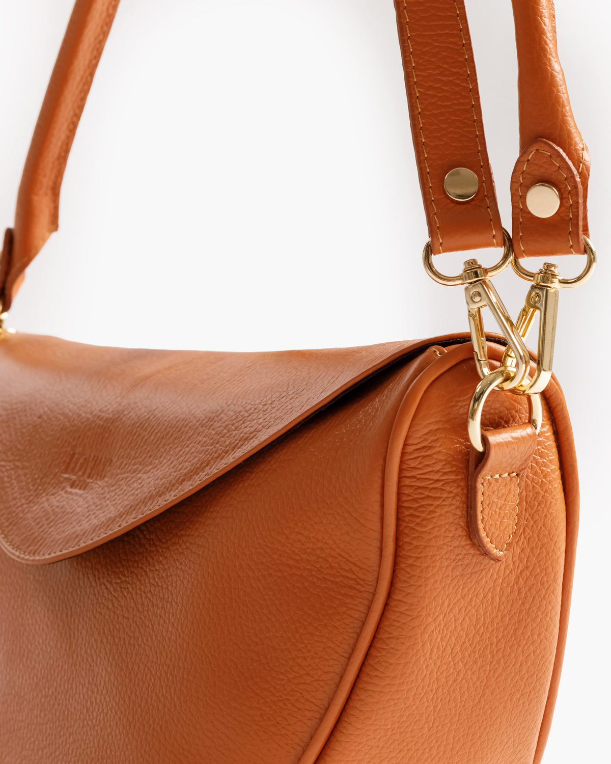 Borsa in pelle BRENDA Cognac - LOVING BAGS