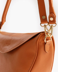 Borsa in pelle BRENDA Cognac - LOVING BAGS
