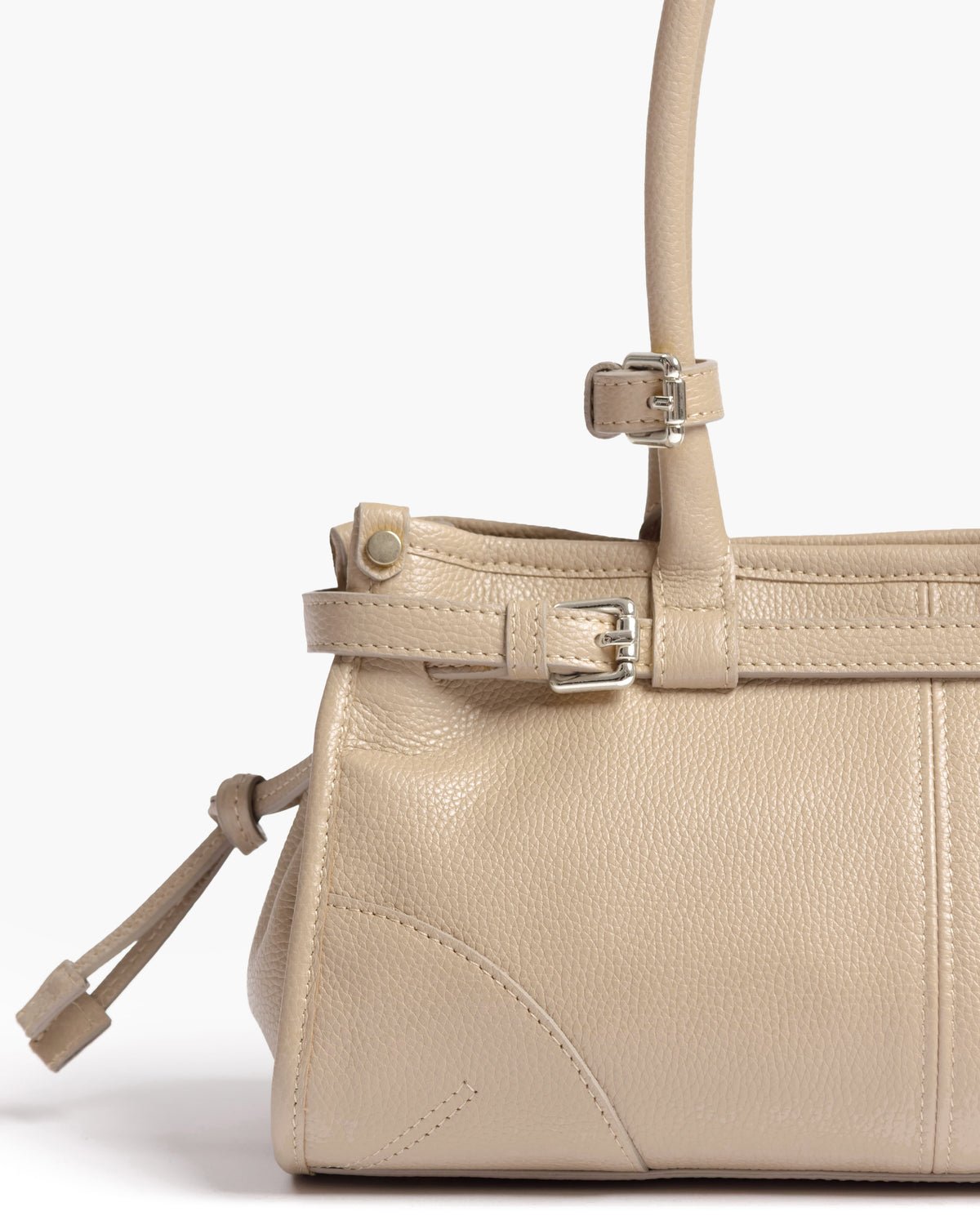 Borsa in pelle VIVIENNE beige - LOVING BAGS
