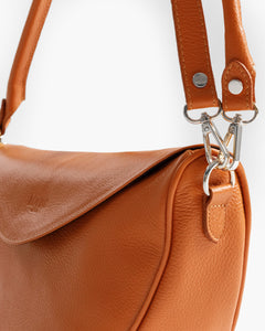 Borsa in pelle BRENDA Cognac - LOVING BAGS