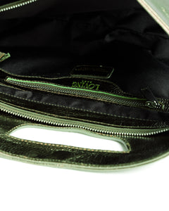 Sac en cuir BABY GRACE METAL vert - LOVING BAGS