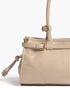 Borsa in pelle VIVIENNE beige - LOVING BAGS