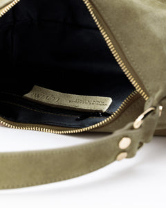 Carrie suede VERDE SALVIA - LOVING BAGS