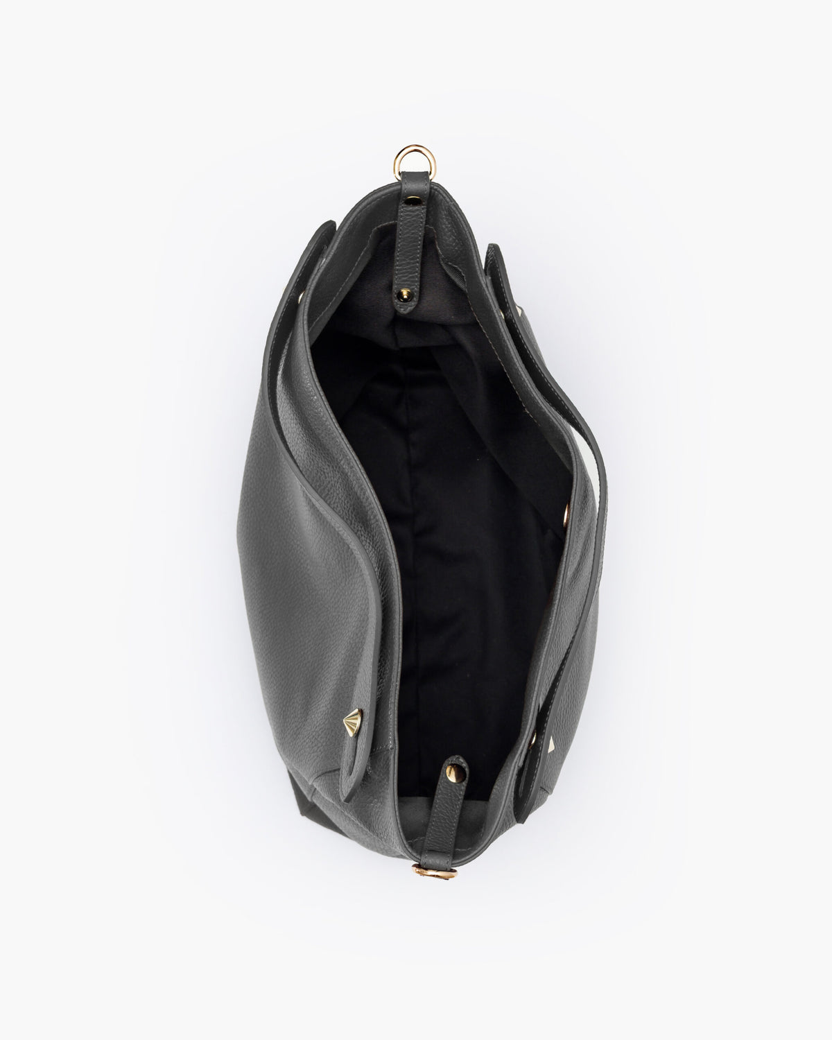 Borsa in pelle OLIVIA grigio chiaro - LOVING BAGS