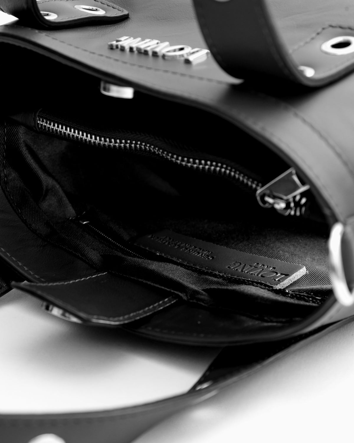 Borsa in pelle Maya NERA- LOVING BAGS
