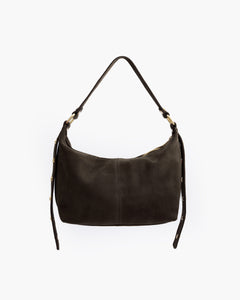 Carrie suede TESTA DI MORO - LOVING BAGS