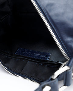 Borsa in pelle CARRIE blu - LOVING BAGS