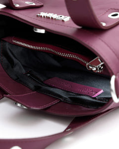 Borsa in pelle Maya PRUGNA - LOVING BAGS