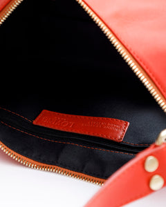 Borsa in pelle CARRIE arancio - LOVING BAGS