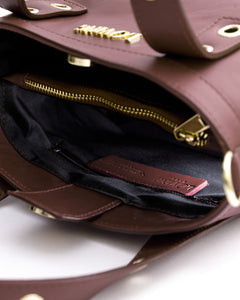 Borsa in pelle Maya MARRONE - LOVING BAGS