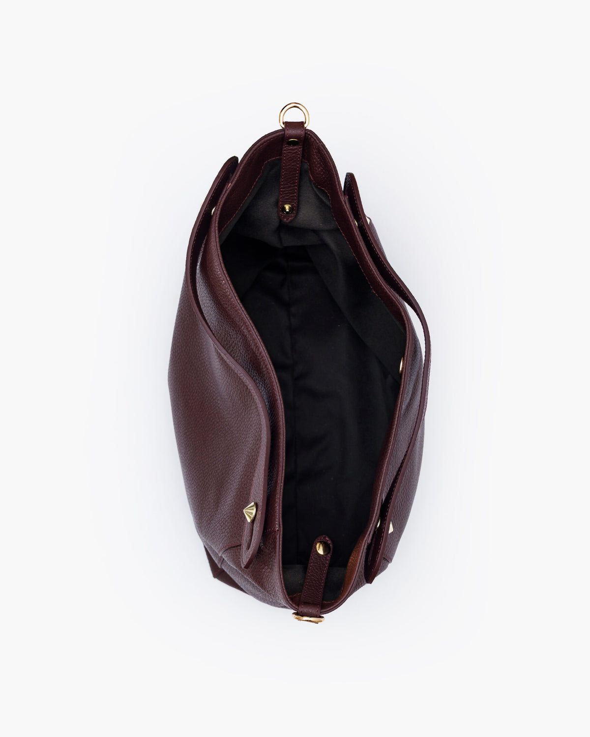 Borsa in pelle OLIVIA bordeaux - LOVING BAGS