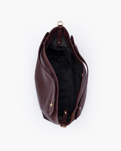 Borsa in pelle OLIVIA bordeaux - LOVING BAGS