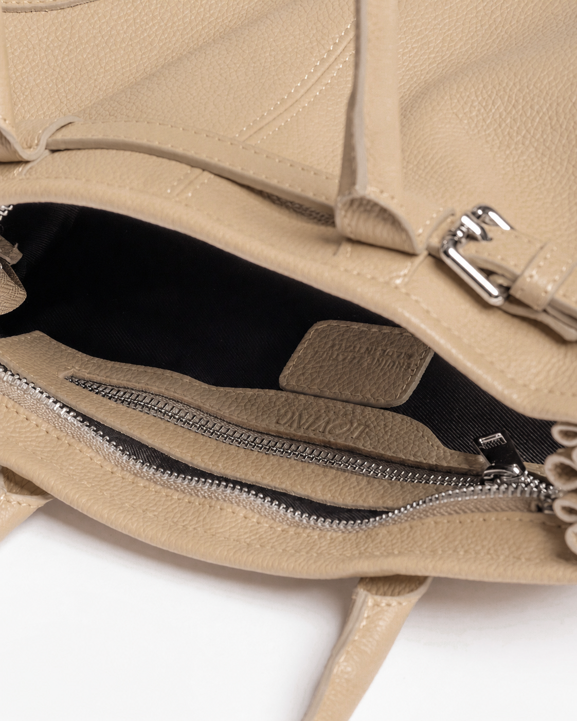 Borsa in pelle VIVIENNE beige - LOVING BAGS
