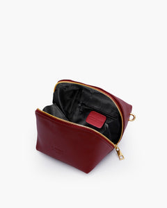 Borsa in pelle ALMA bordeaux - LOVING BAGS