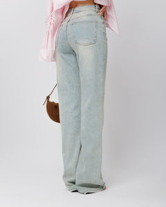 Jeans flare sabbiato - 9379