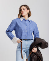 Camicia crop quadretti - 12997