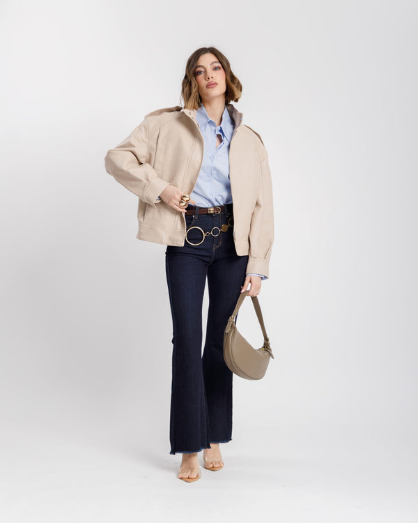 Jeans flare blu scuro - 9363