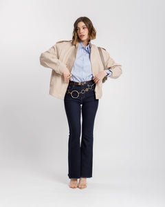 Jeans flare blu scuro - 9363