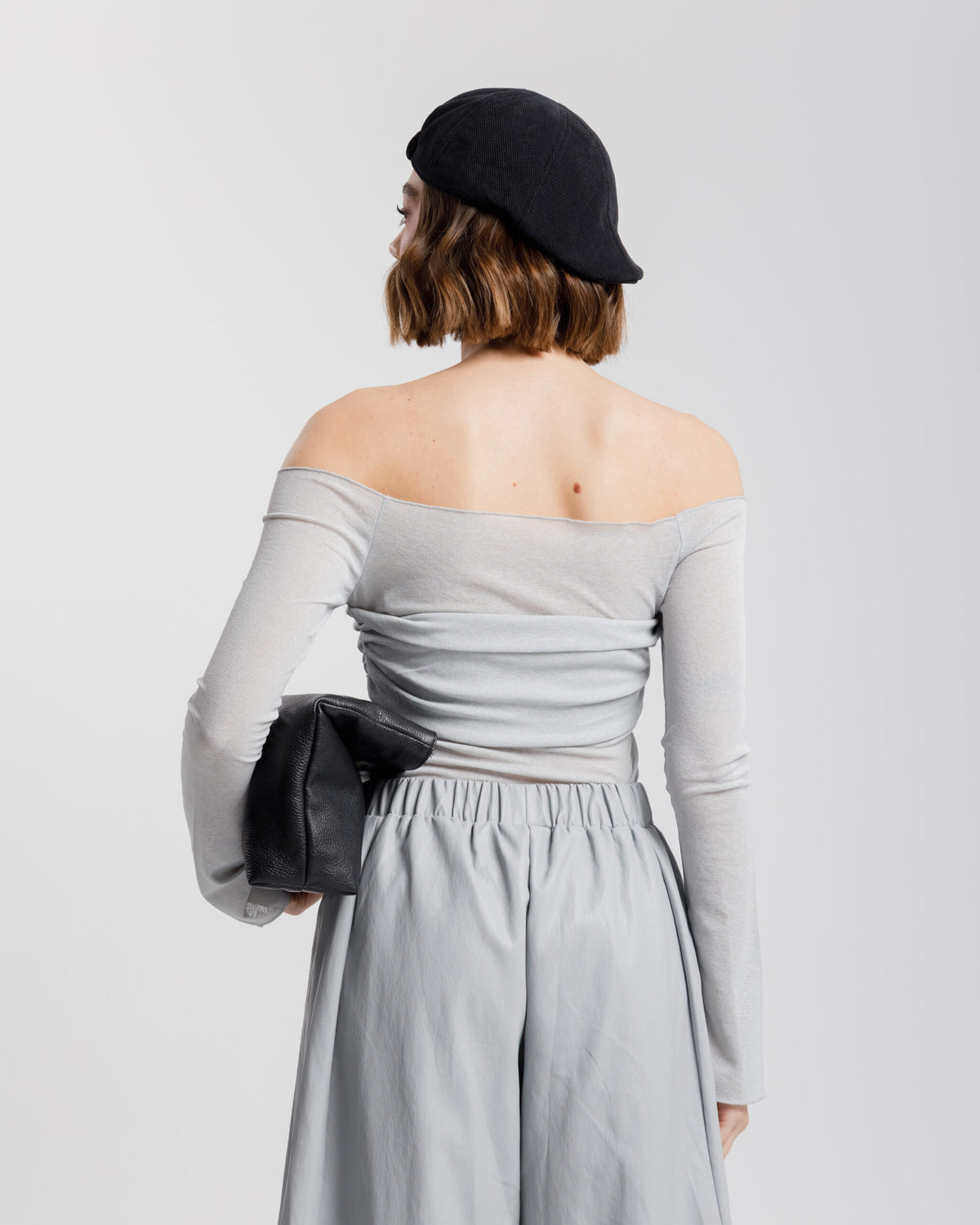 Maglia in lino con arriccio - H13092