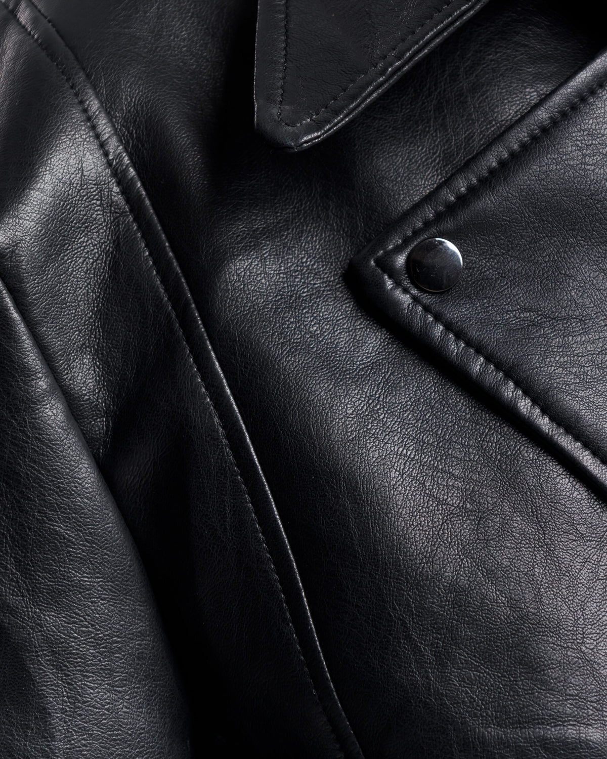 Chiodo in finta pelle oversize  - CV2207