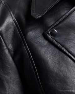Chiodo in finta pelle oversize  - CV2207