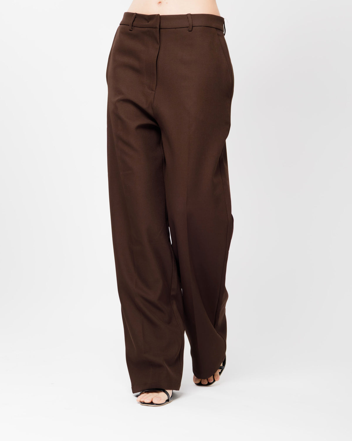 Pantaloni classy MARRONE - M756 slc