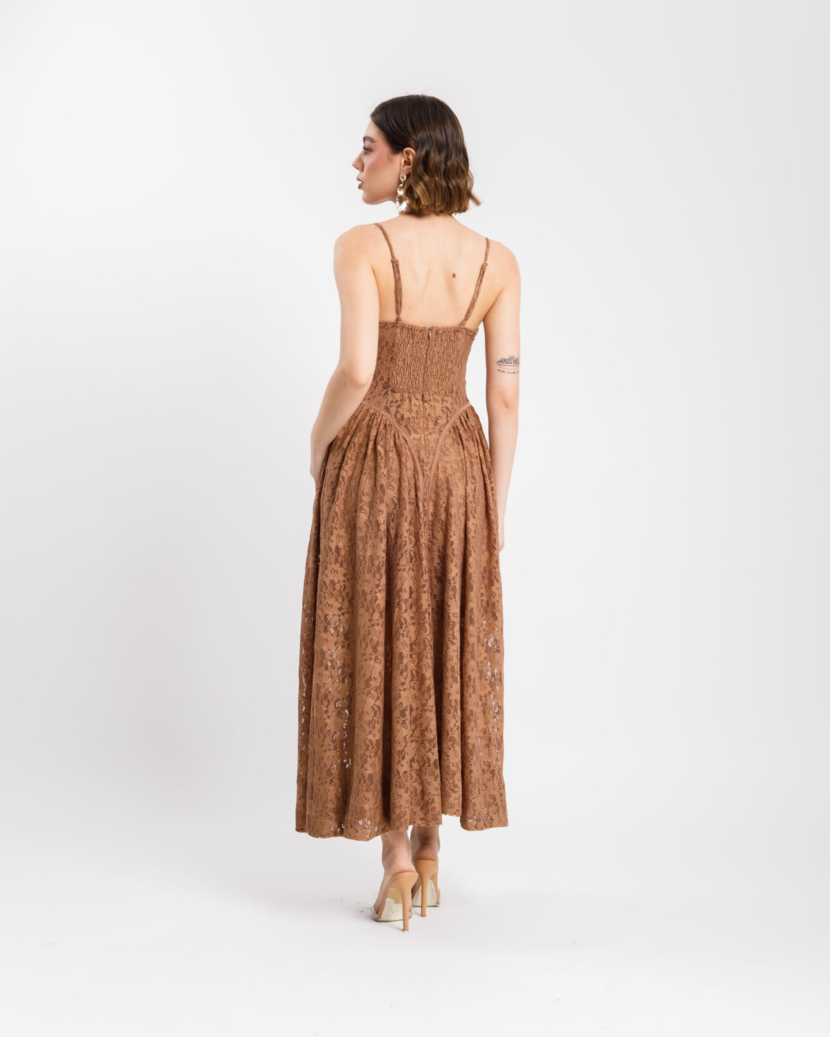 Abito in pizzo steccato - R12795