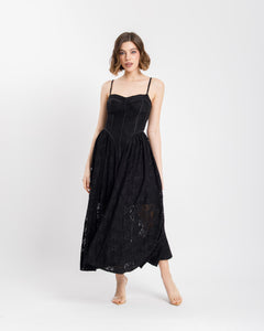 Abito in pizzo steccato - R12795