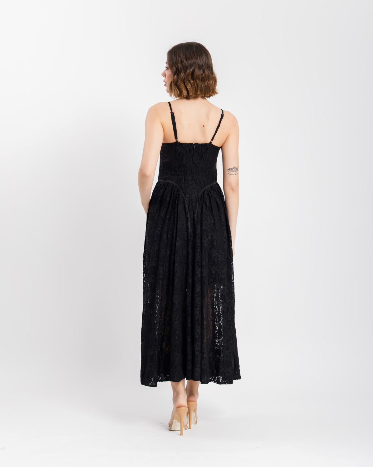 Abito in pizzo steccato - R12795