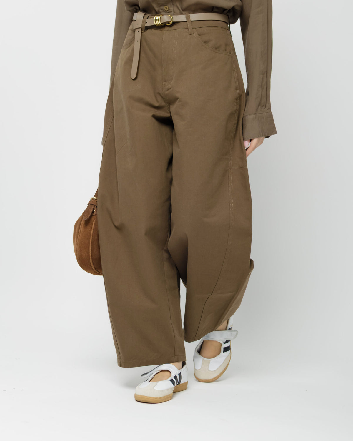 Pantaloni barrel in cotone - CHB8518