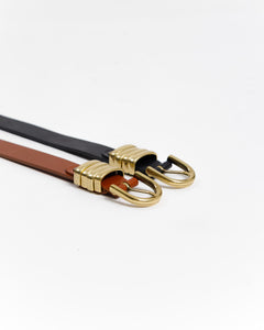 Cintura in pelle con struttura - 2648/25