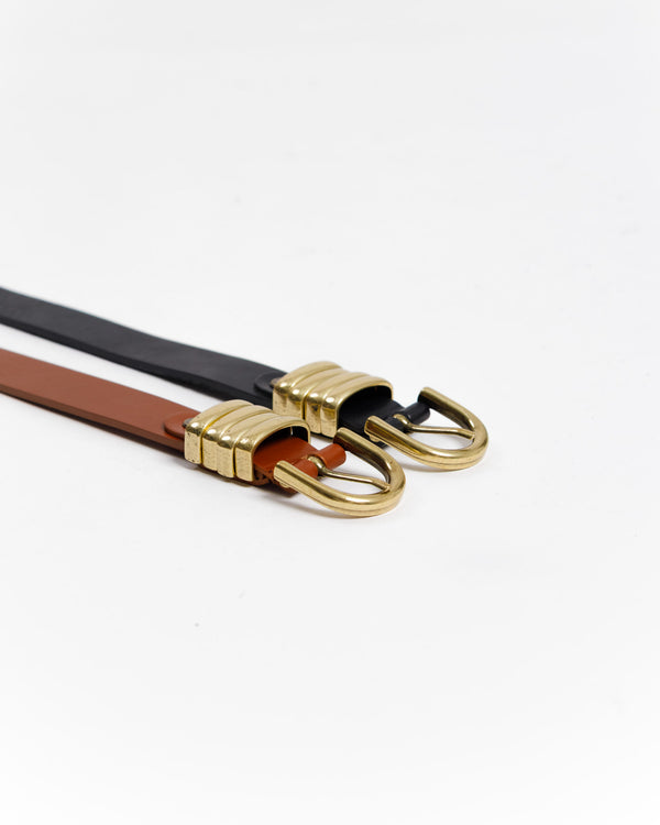 Cintura in pelle con struttura - 2648/25