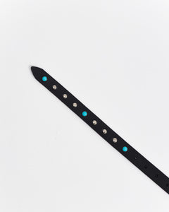 Cintura in pelle con borchie - 1701/10