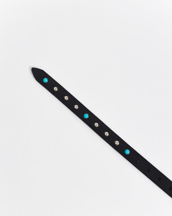 Cintura in pelle con borchie - 1701/10