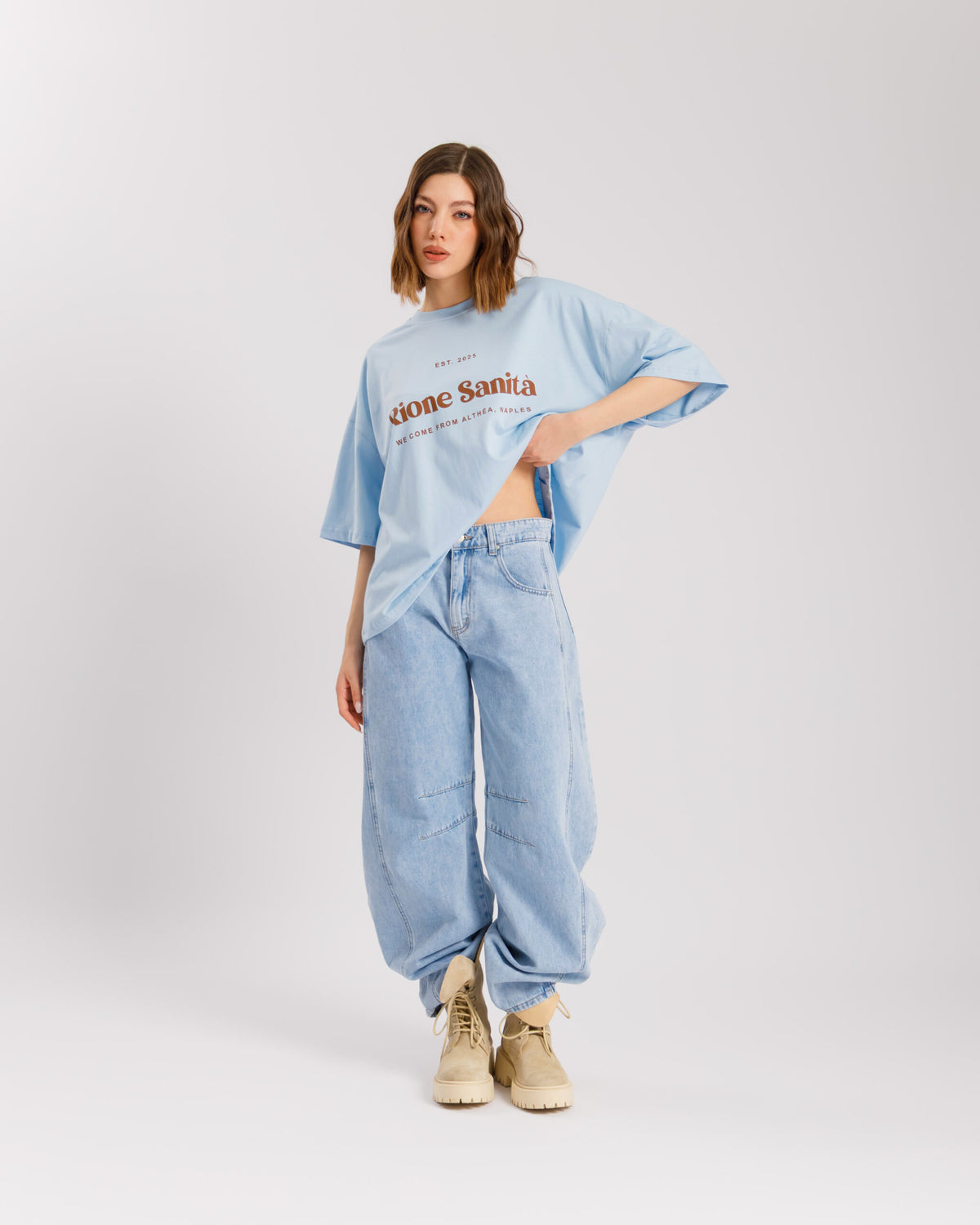 T-shirt RIONE SANITA' AZZURRA - ALTHÉA - C232